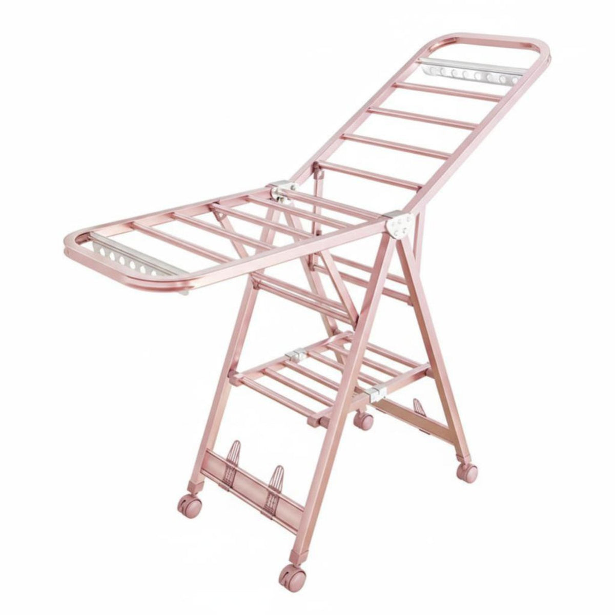 foldable X-Frame Rack Rust-withstandant foldable Accordion Stand Multi-Tier