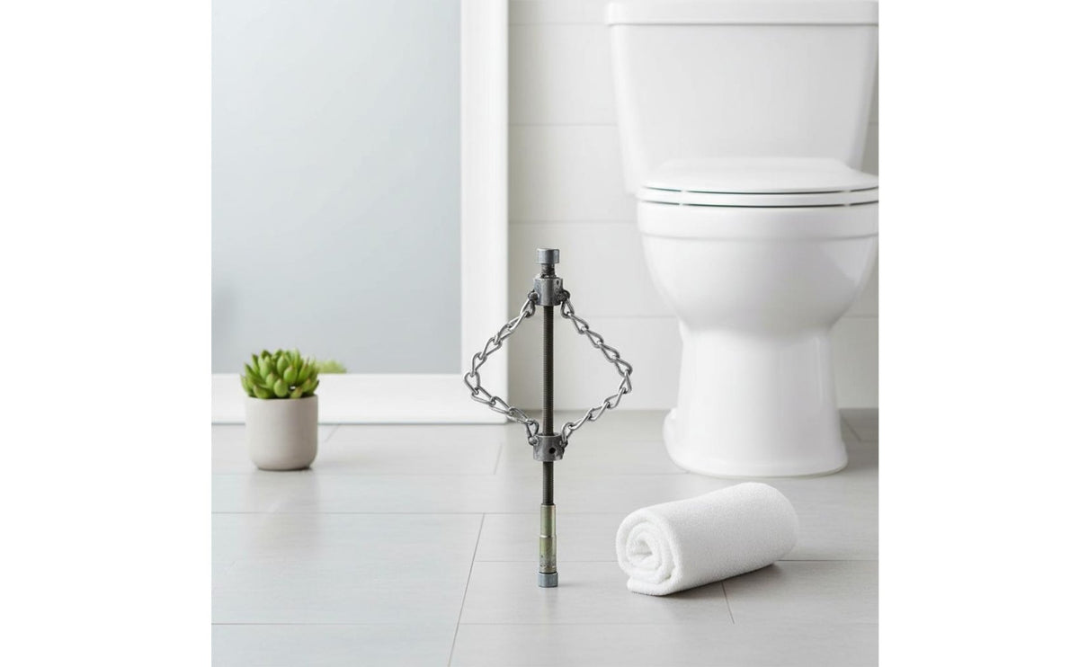 Drain Cleaning Attachment Metal Sewer Cleaning Head Threaded Toilet Unclogger Head for Plumbers, Homeowners, Toilets