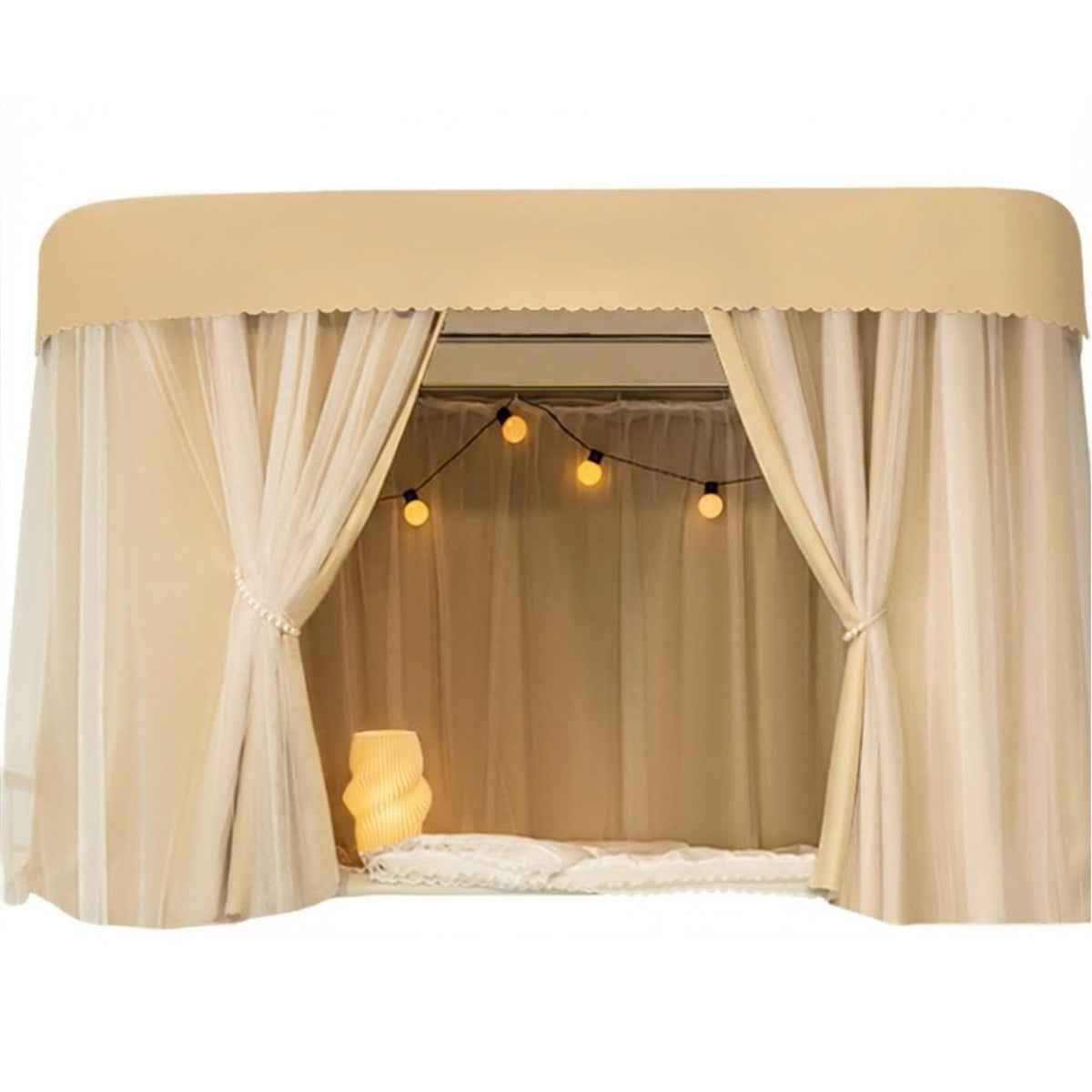 Bunk Bed Curtain Set Blackout Dormitory Supply Dustproof for Students, Teenagers