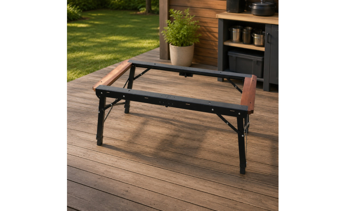 Adjustable Height Modular Table with Storage Bag Aluminum Alloy Camping Table Frame Stable Furniture Foldable for Campers, Outdoor Enthusiasts, Backyard