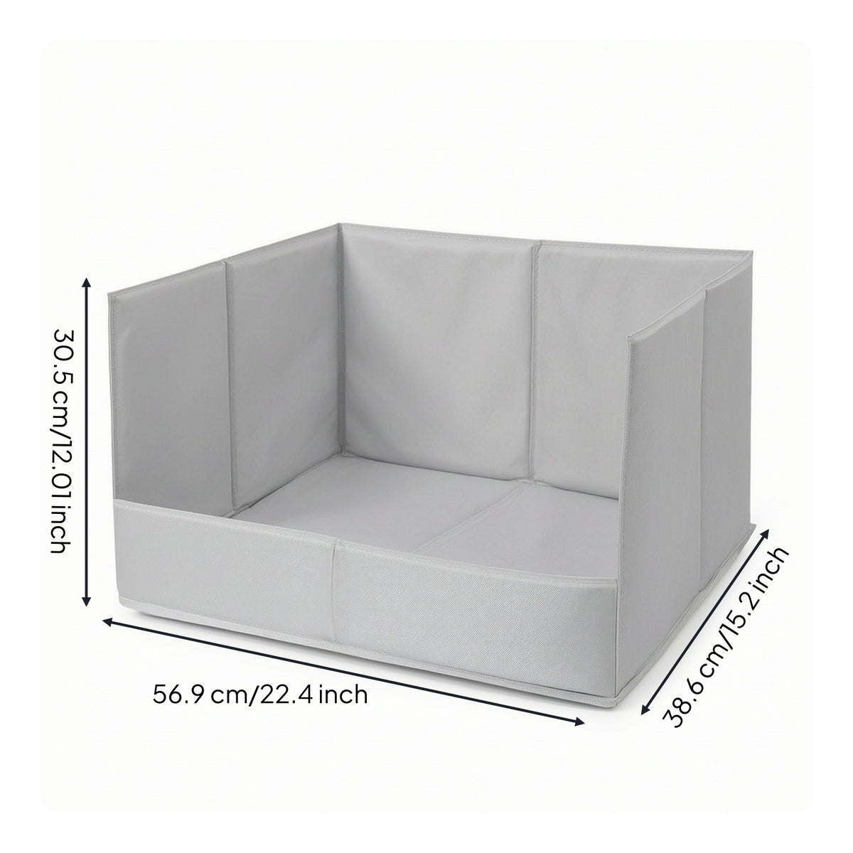 Portable Foldable Pet Litter Box Soft-Sided Collapsible Litter Box Easy to Clean Cat Toilet Sturdy for Camping