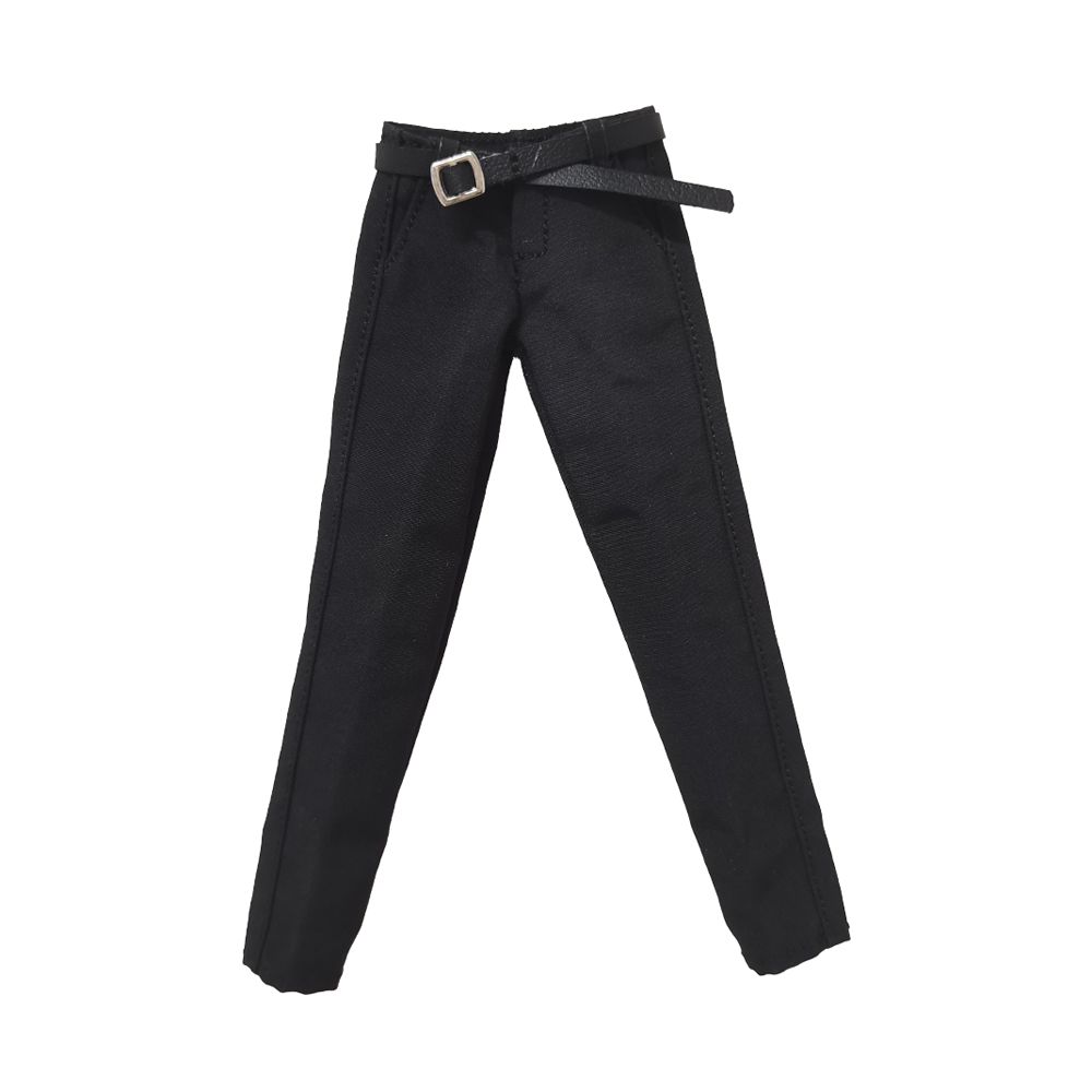 Black / Belted Trousers