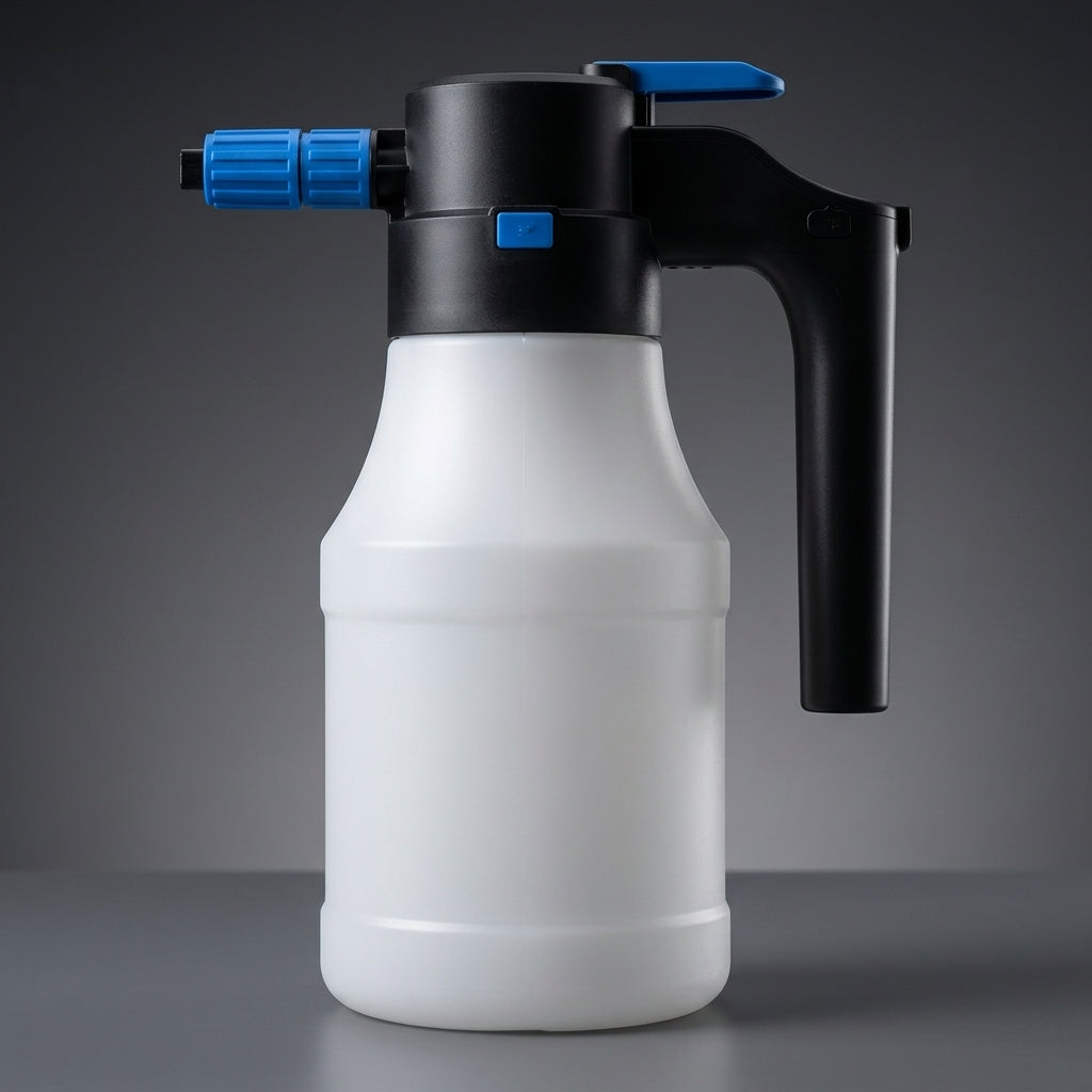 Spray Bottle for Car Cleaning and Professional Car Wash, USB Rechargeable High Pressure Pre Wash Tool, 1.5L Electric Foam Sprayer, Cone Nozzle