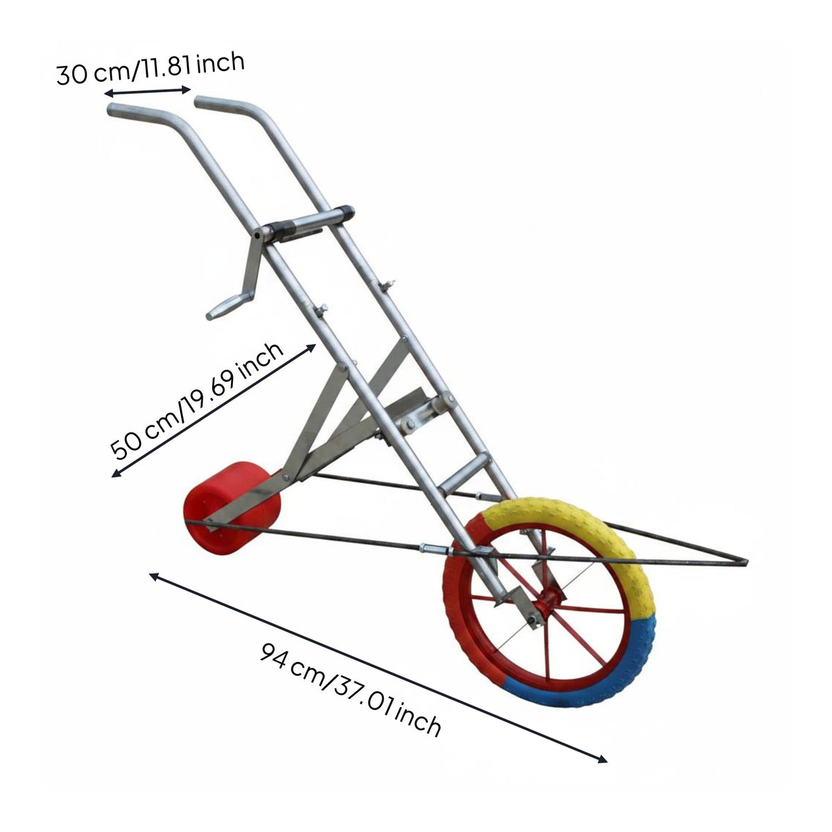 driping Tape Winder Wheels Manual Hose Reel Cart Large Capacity Push Hose Reel Cart for Farmers