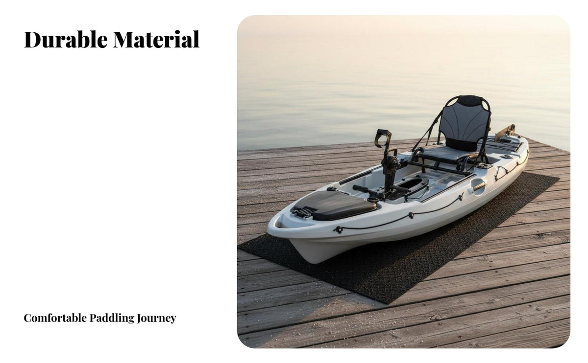Rotomolded Fishing Kayak Stable Hull Design 10 Foot Hard Shell Kayak Impact Resistant Single Person Pedal Boat for Fishermen, Kayakers, Lakes, Rivers