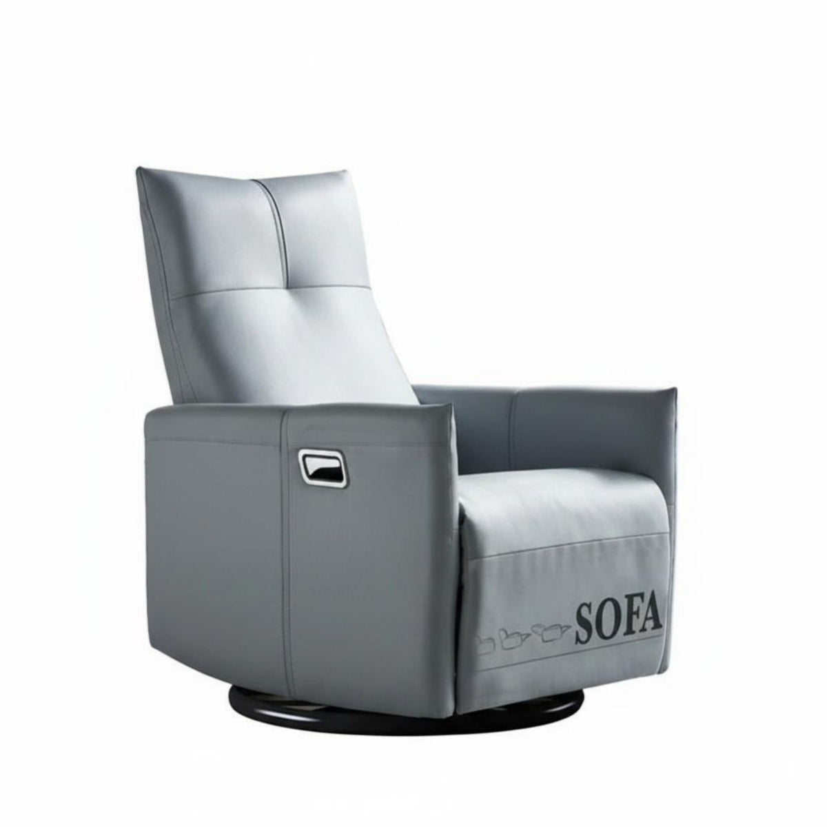 rotating rocking chair Recliner Genuine Leather Lounge Chair Reclining Function Rocking Motion for Adults, Parents