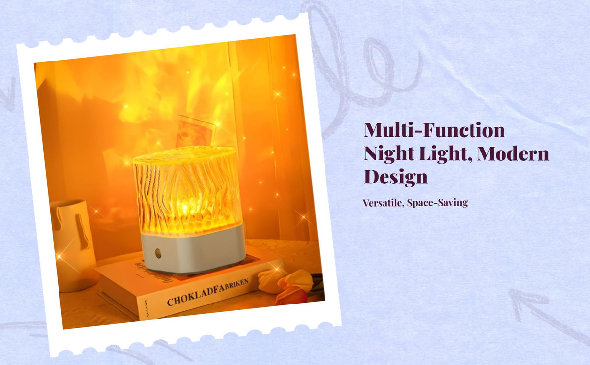 Dimmable water ripple lamp for bedroom