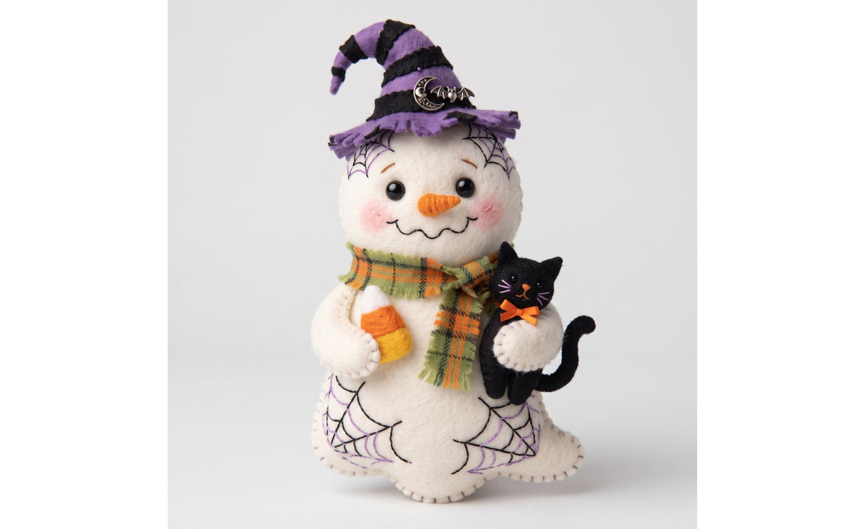 Felt Figure Handmade Felt Ornament Freestanding Stuffed Ornament for Halloween, Table Decor