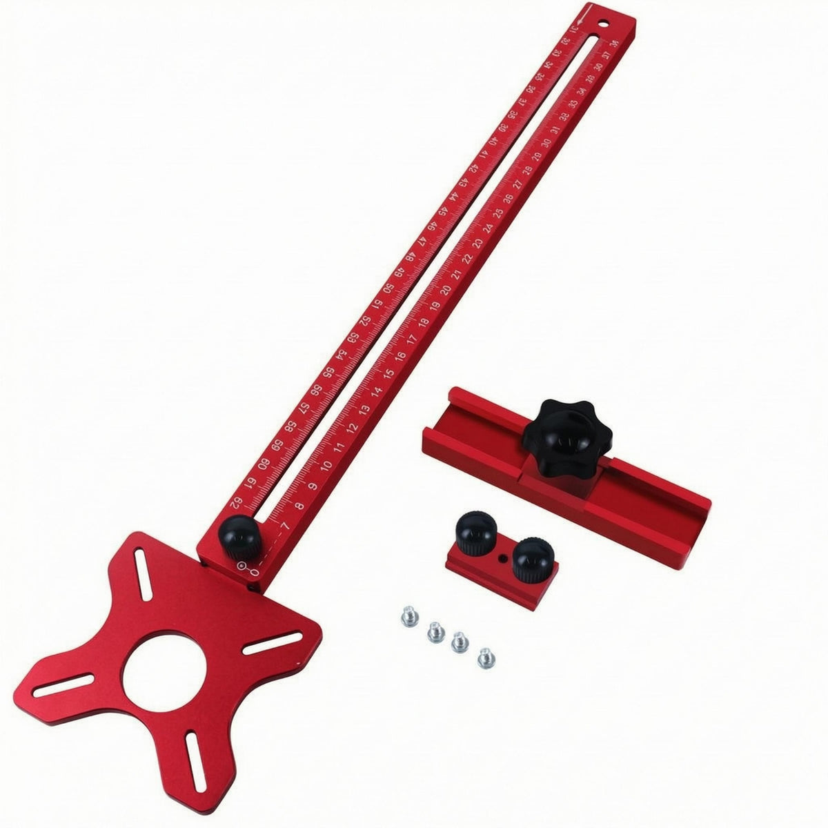 Router Circle Jig Star-Shaped Circle Jig Locking Knobs