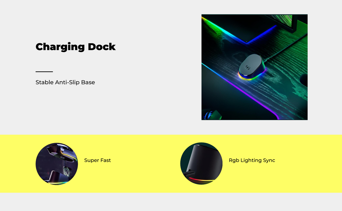 8000Hz Gaming Dock for Basilisk 3 Pro