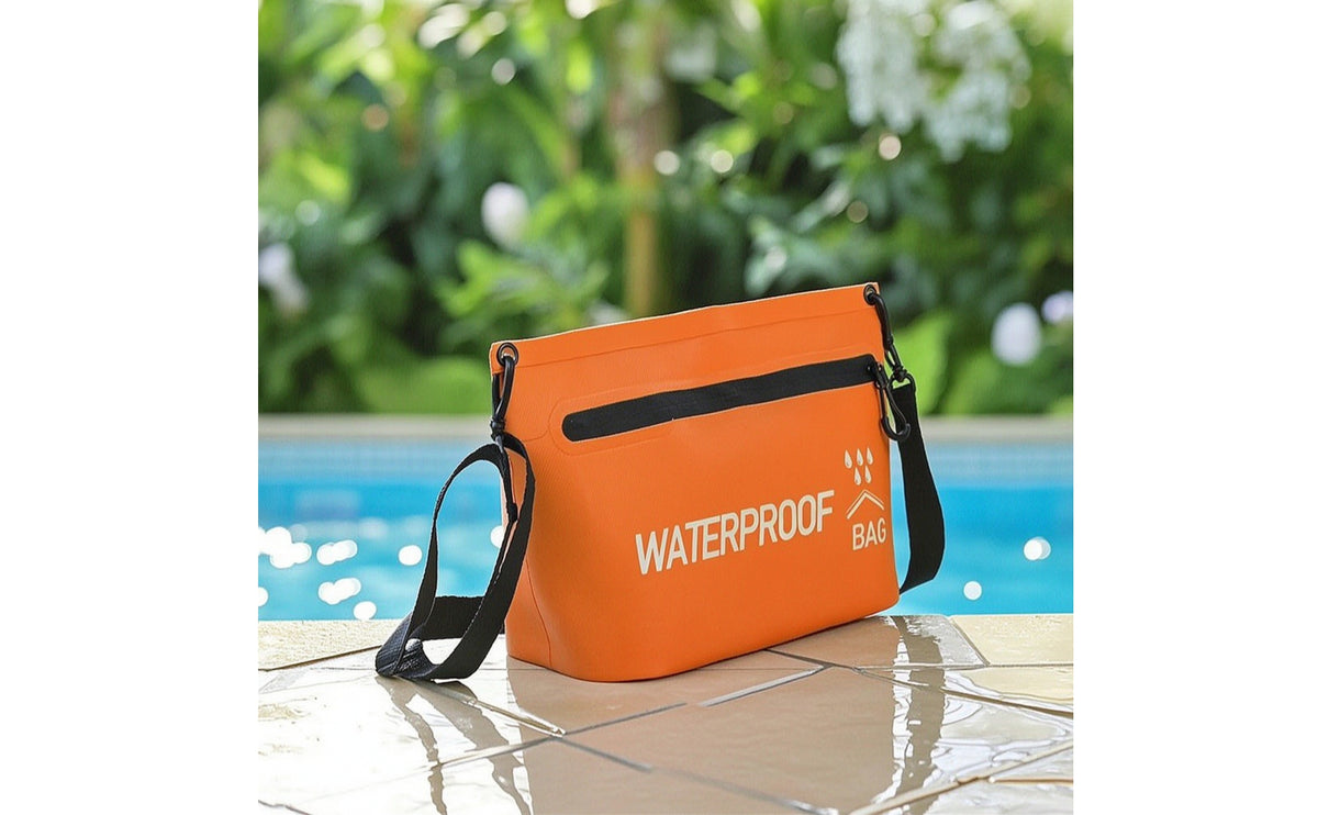 Toiletry Bag with Shoulder Strap Wipe-Clean Crossbody Cosmetic Bag Adjustable Case for Journeyers, Commuters, Camping, Beach