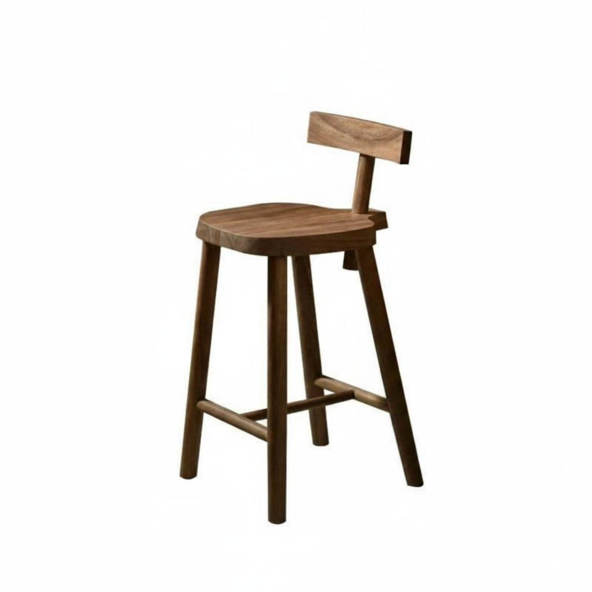 Bar Stool with Spinerest Modern Minimalist Design Counter Chair Nordic and Aesthetic Easy to Assemble for Adults, Householders
