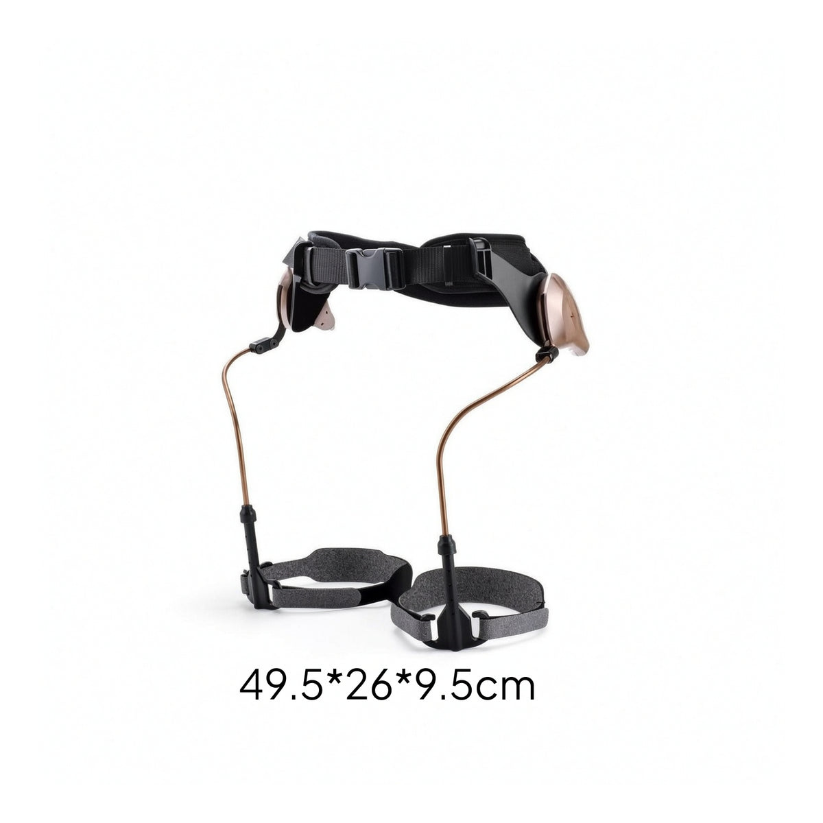 Padded Walking Aid with Waist Belt Adjustable Walking Aid with Straps Non-Electric Lower Limb Support Mechanical for Rehabilitation Patients