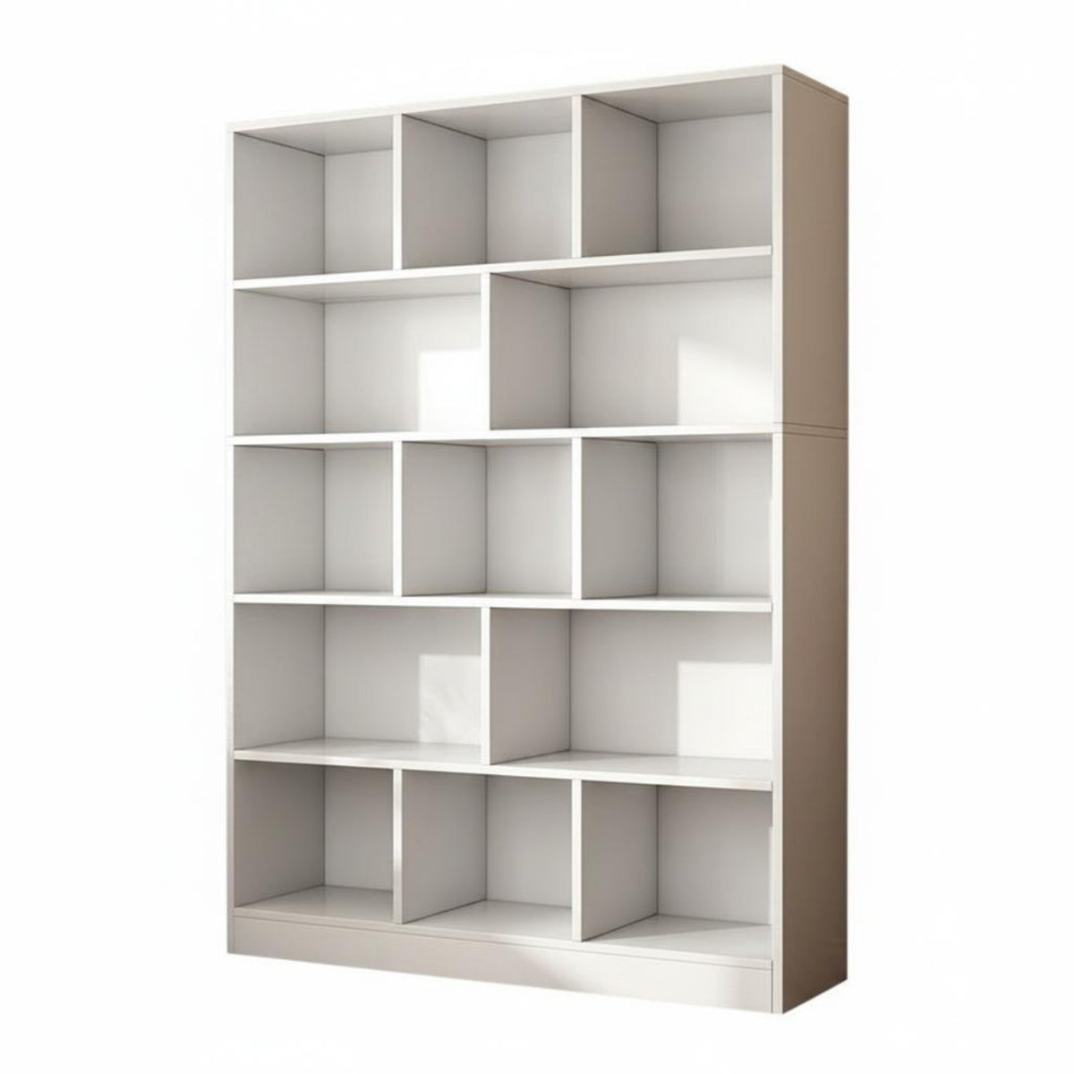 Freestanding Bookcase Solid Wood Multi-Tier Bookshelf Large Capacity Wooden Display Shelf for Students, Study Room, Bedroom