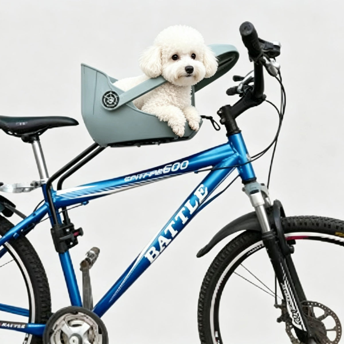 Bicycle Front Pet Basket with Folding Design