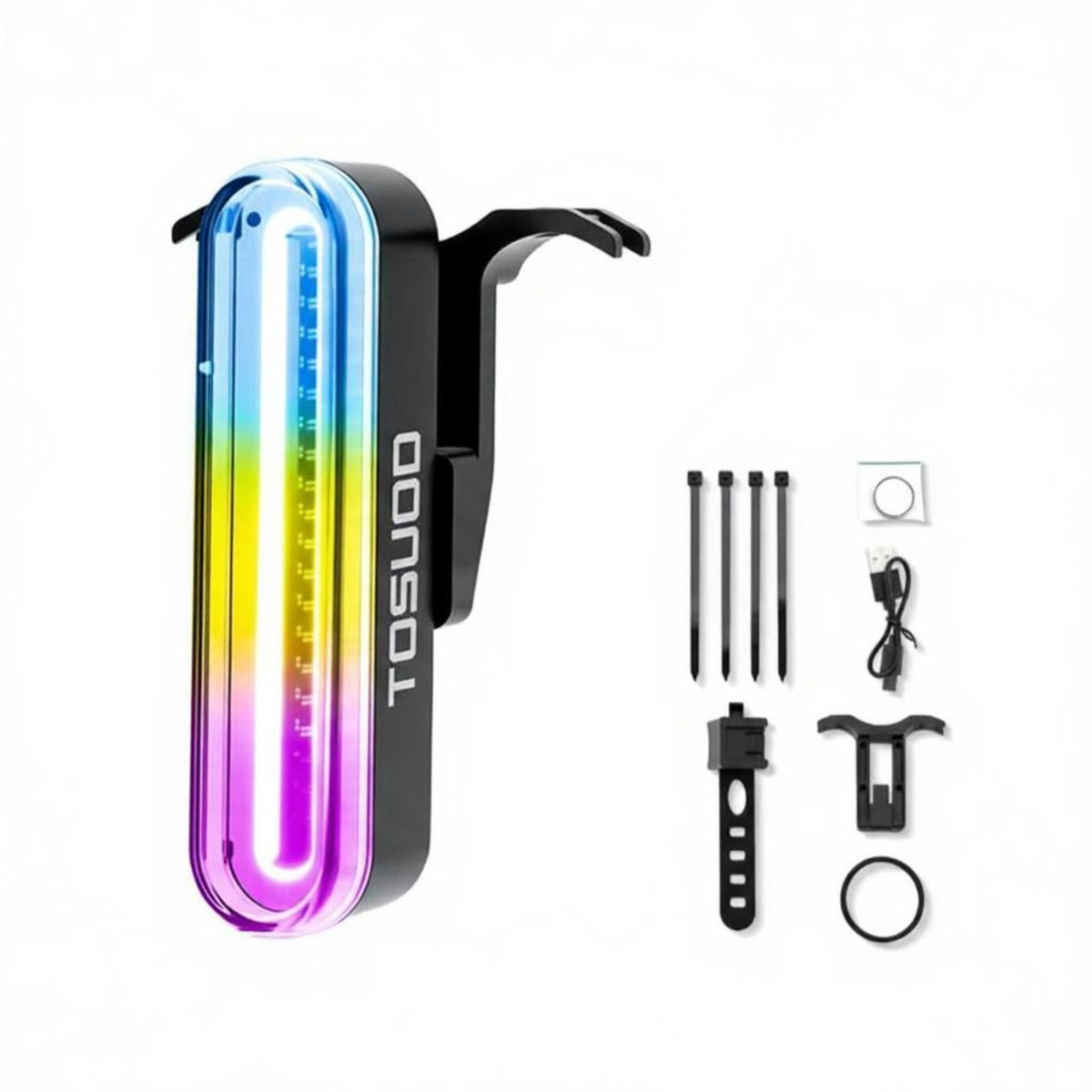 Brake-sensing waterproof bike light