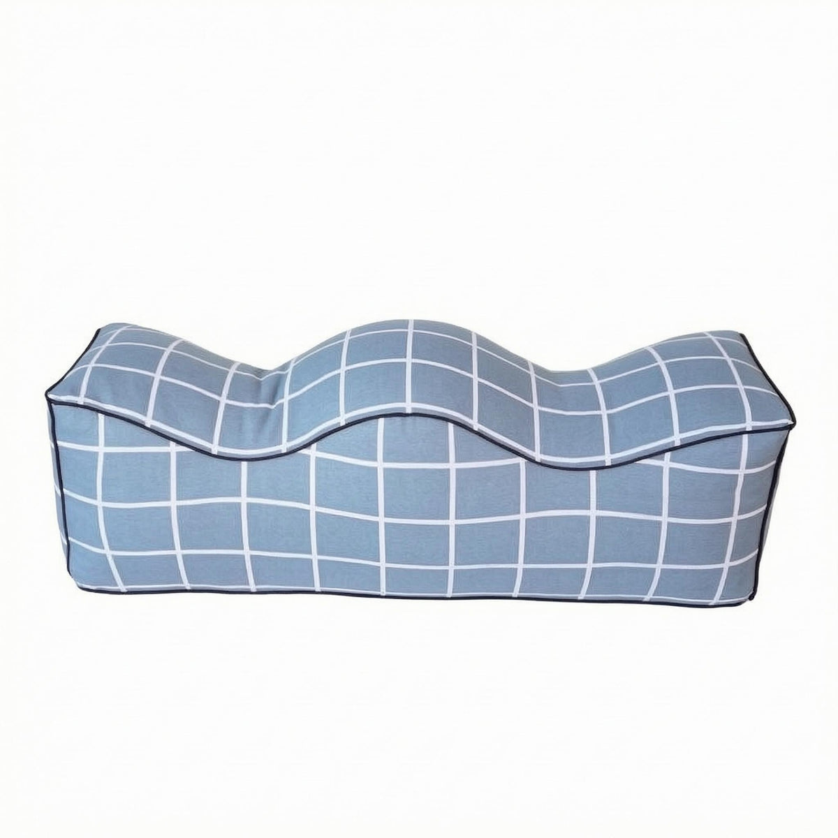 Wavy Leg Pillow Polyester Fill Leg Elevation Pillow Rectangular Body for Resting