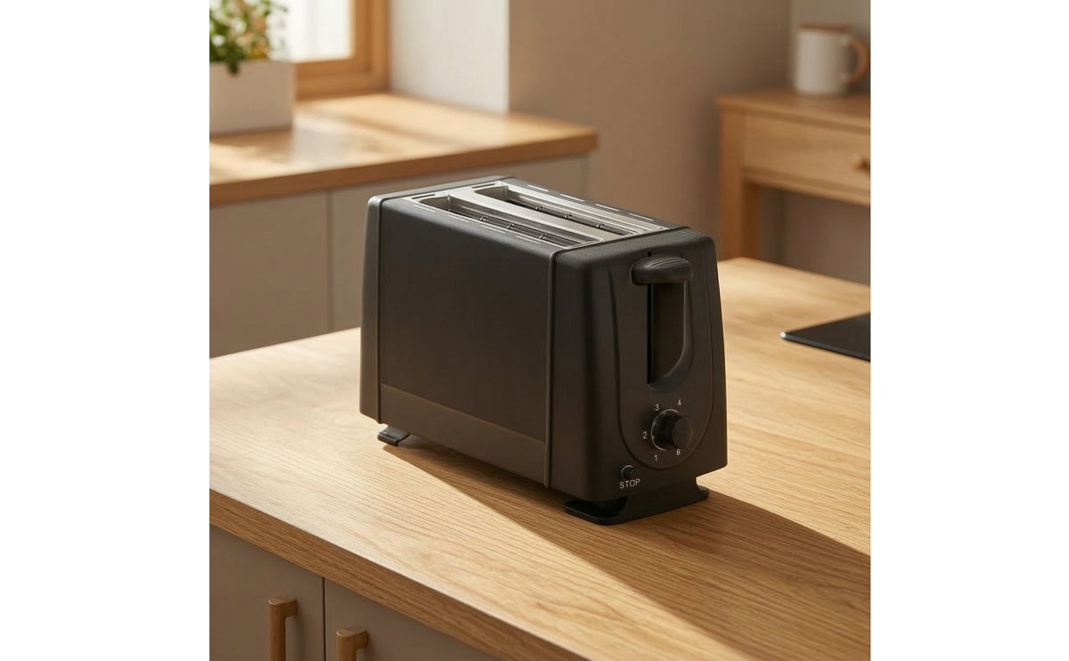 6-Level Browning Two-Slot Toaster Automatic Eject Electric Toaster Two-sidedSide Appliance Even Toast for Singles, Students, Apartment, Dorm Room