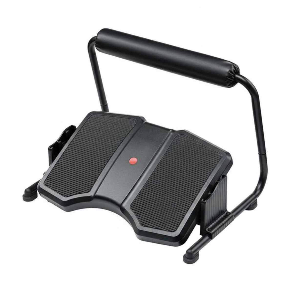 Adjustable Desk-Mounted Footrest Massaging Surface Triple-Position Adjustable Footrest Immediately Functional Padded Leg Rest