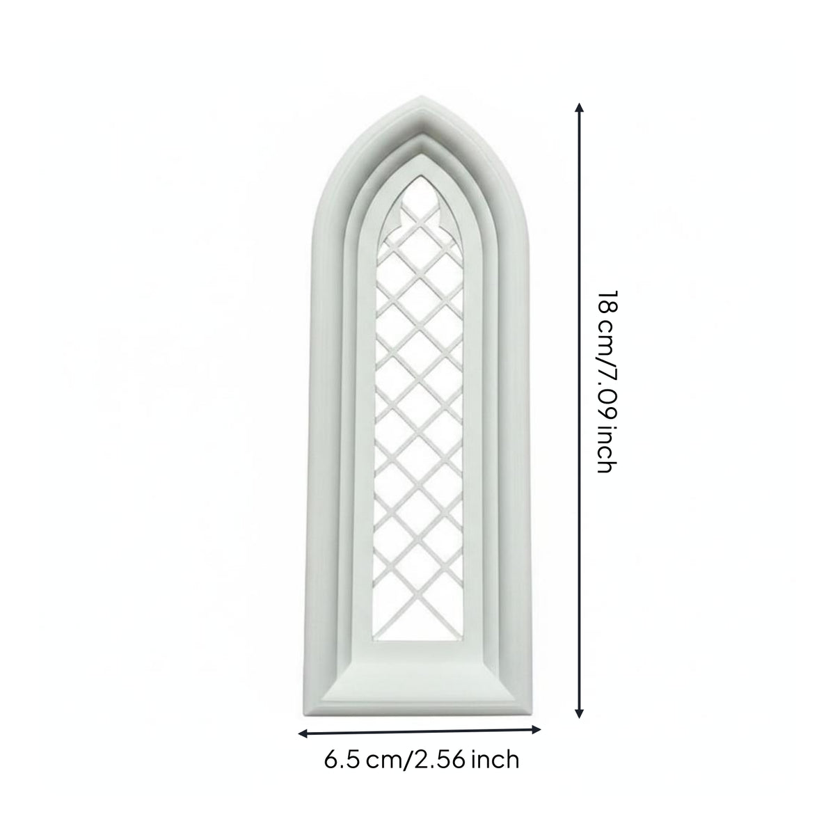 Arched Window Framed Arch Wall Decor for Dollhouse, Model Scenes