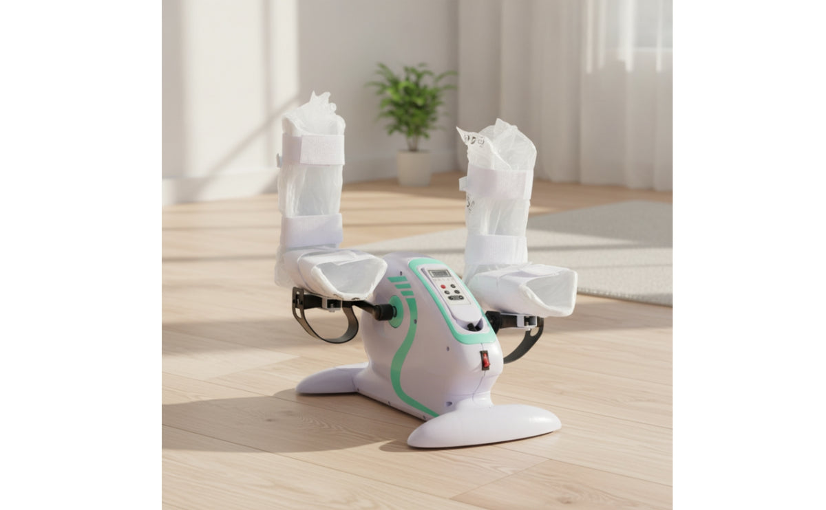 Compact Electric Pedal Exerciser with Controller Control Adjustable Resistance Rehabilitation Pedal Exerciser Quiet Exercise Bike with Controller Control Smooth for Seniors