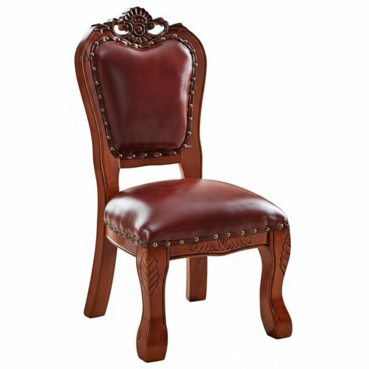 Padded Accent Stool With Backrest Upholstered Vanity Stool Carved features
