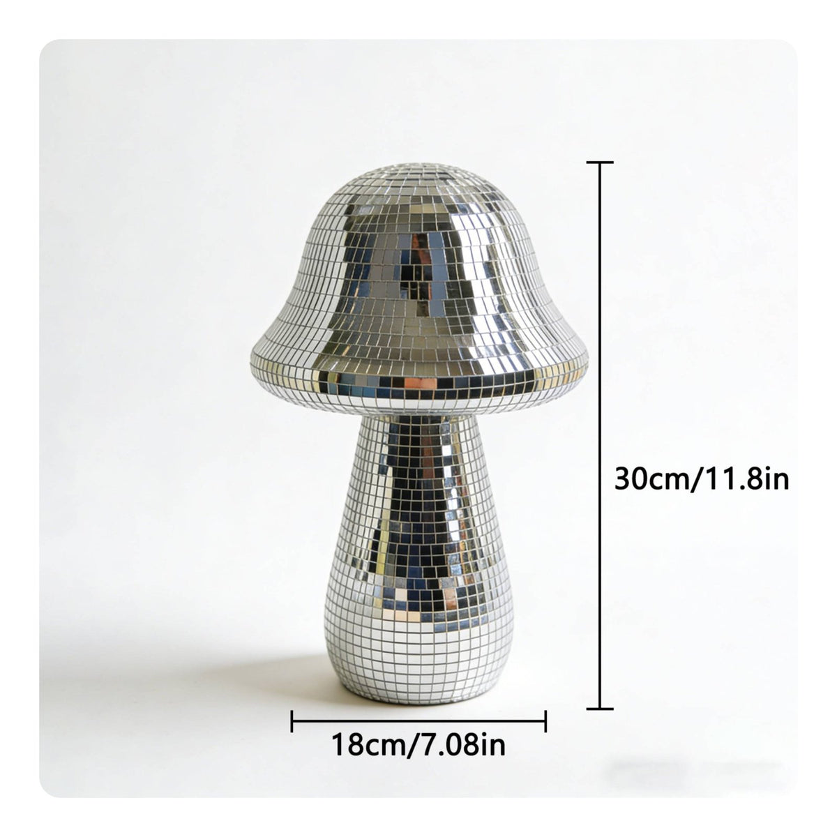 Disco Ball Toadstool Unique Gift Toadstool Disco Ball Sparkling for Bedroom