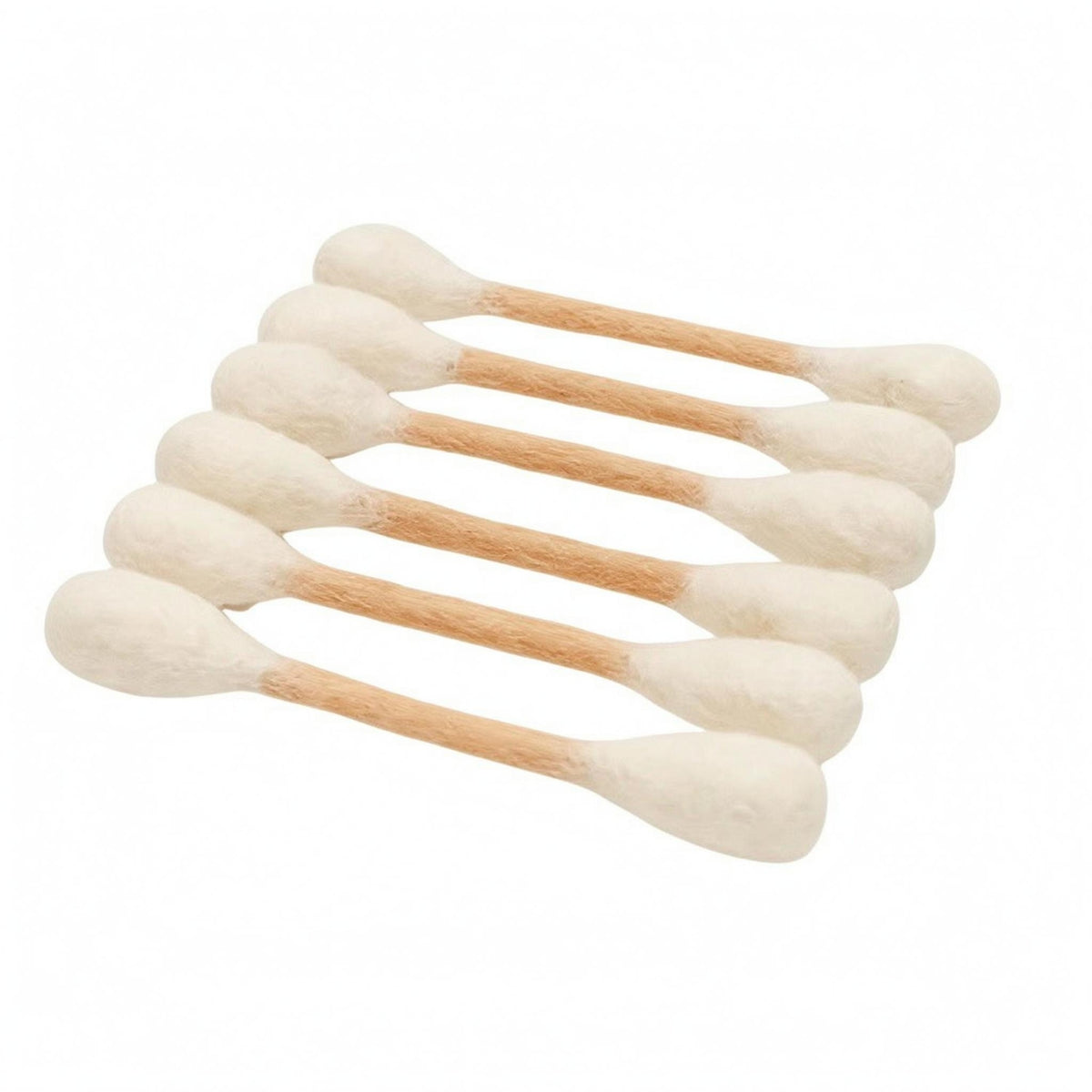 6 Pieces Cat Toy Swab Oversized Cotton Swab Cat Toy Pet Plaything Fuzzy Wood Shaft for Cats