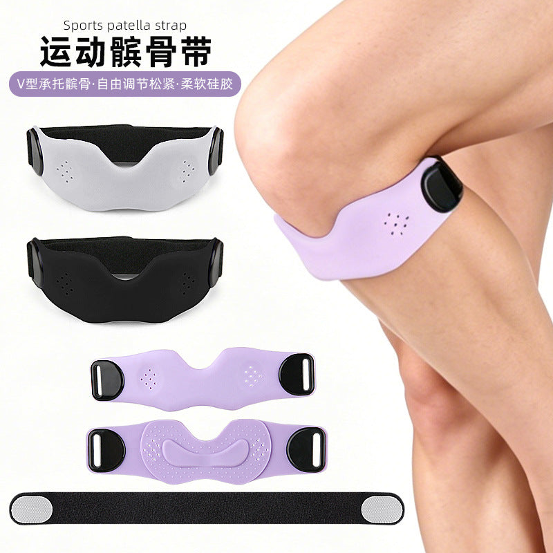 Patellar Band Knee Support for Outdoor Sports, V-Shape Support, Breathable