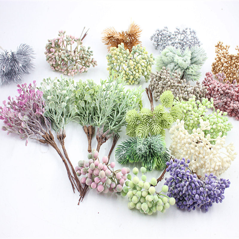 Artificial Plastic Grass Garland for DIY Home Decor and Craft Projects