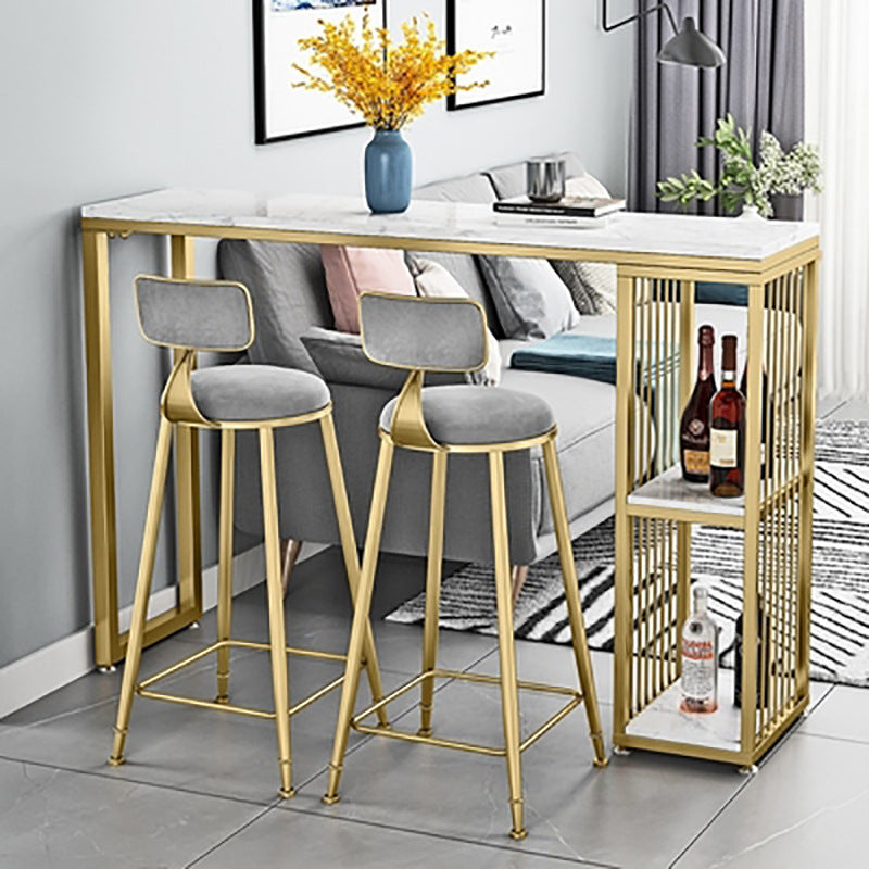 Nordic Iron Art Bar Table and Stool Set for Kitchen Living Room Cafe Milk Tea Shop