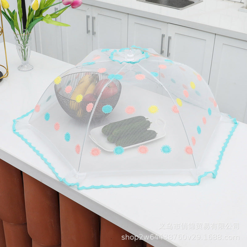 Foldable Food Cover Tent for Home Use, Reusable Mesh Food Protector for Outdoor Picnics, Anti-Fly and Dustproof