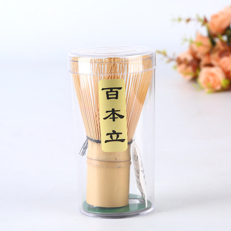 Bamboo Matcha Whisk and Scoop Set with Stand