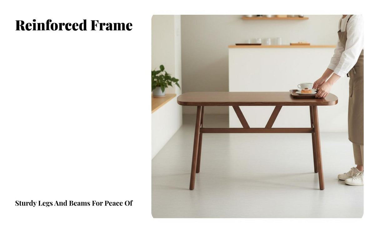 Nordic aesthetic Rectangular Canteen Table Minimalist Design Household Furniture Space-Saving Commercial Grade for Homeowners, Apartment Dwellers, Restaurant Owners, Snack Bar, Dining Room, Cafeteria, breakfast corner