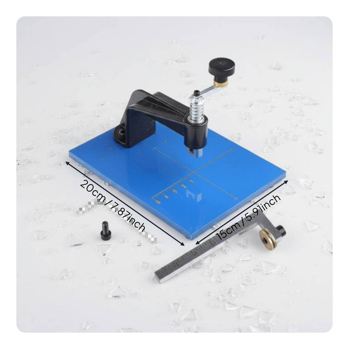 Round Hole Cutting Tool Manual Circle Cutting Machine Glass Disc Cut for DIY Enthusiasts, Jewelry Makers, Home, Workshop