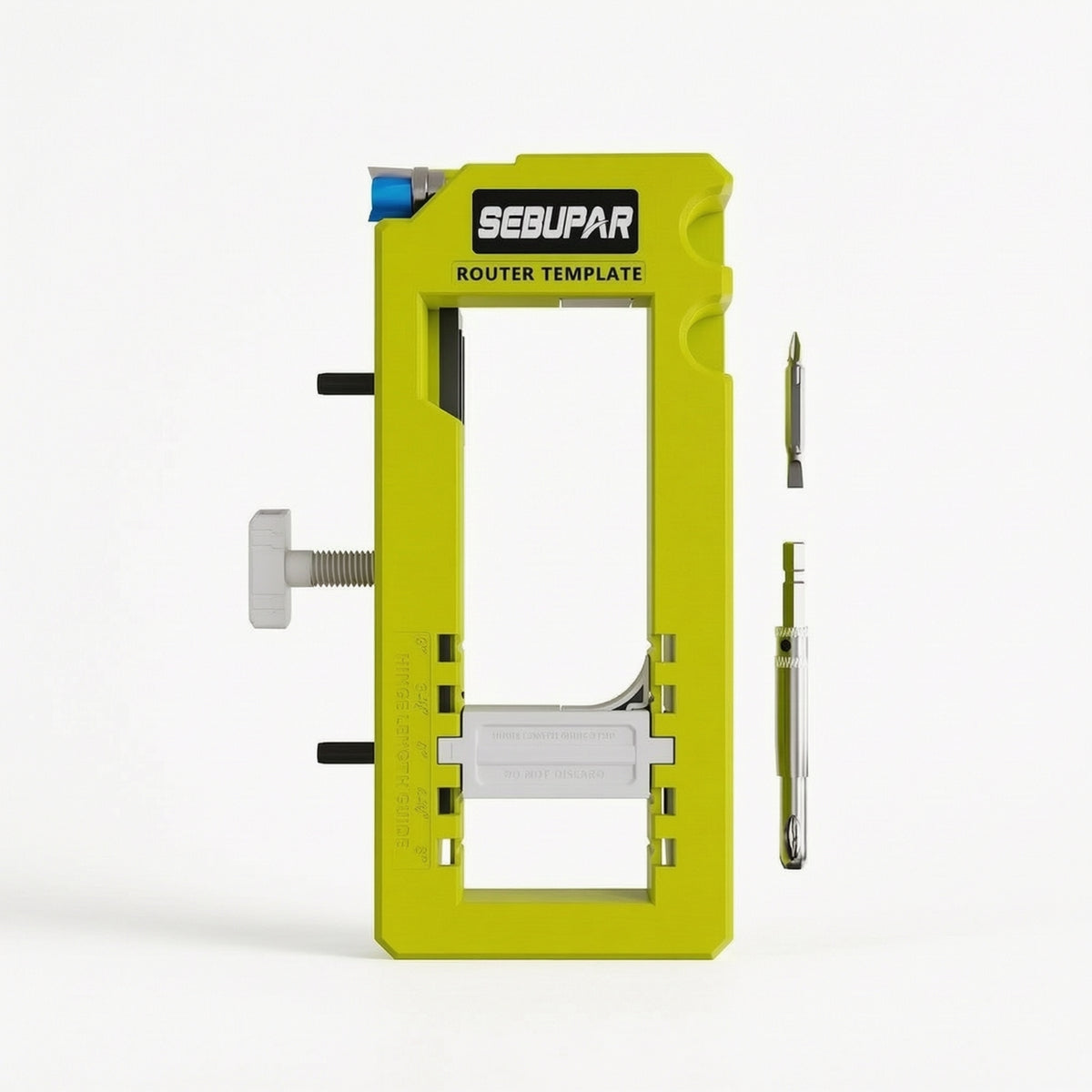 Door Hinge Drilling Template Tool Jig Depth Set Clamp Screw