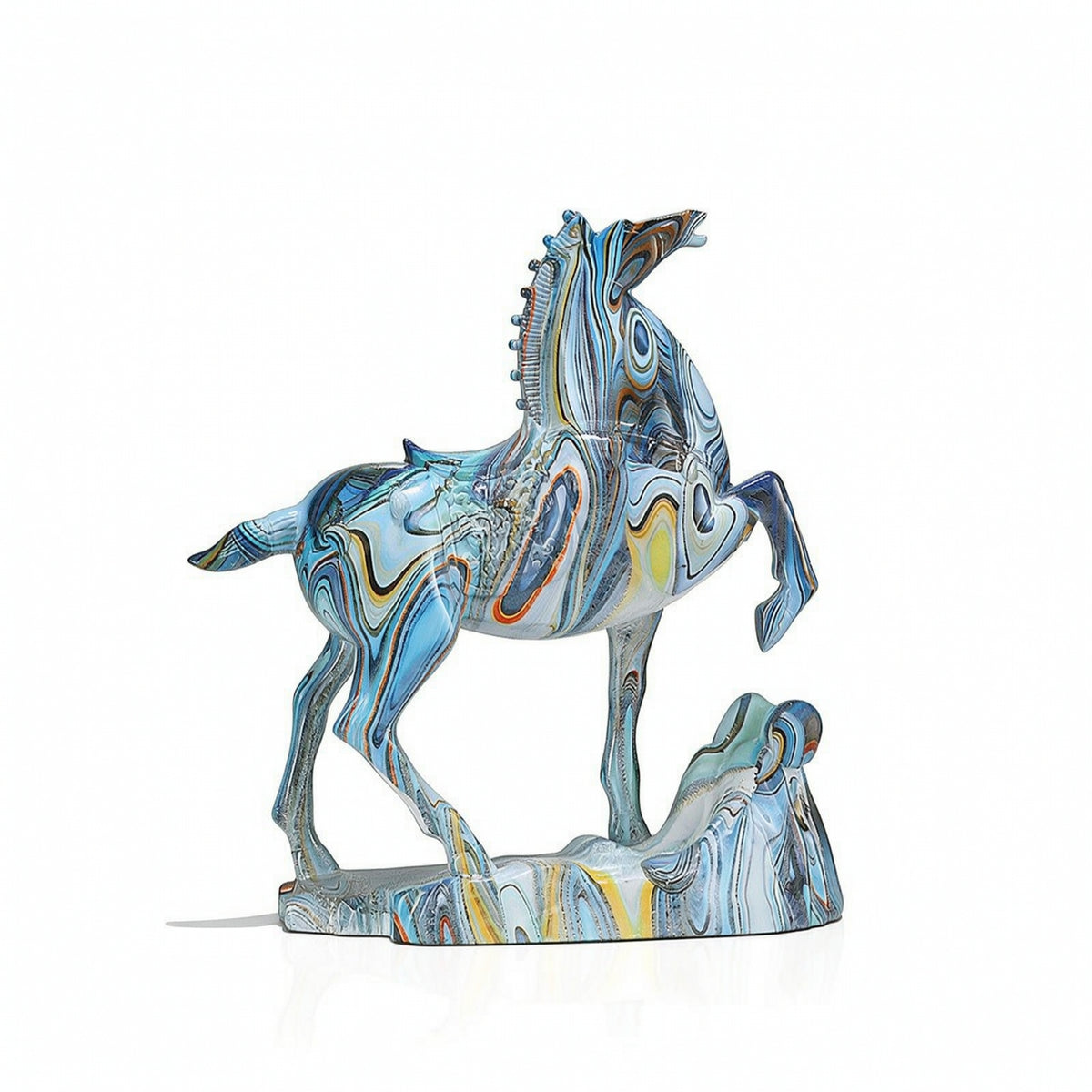 Horse Statue with Base Collectible Horse Statue Compact for Entryway, Homeowners