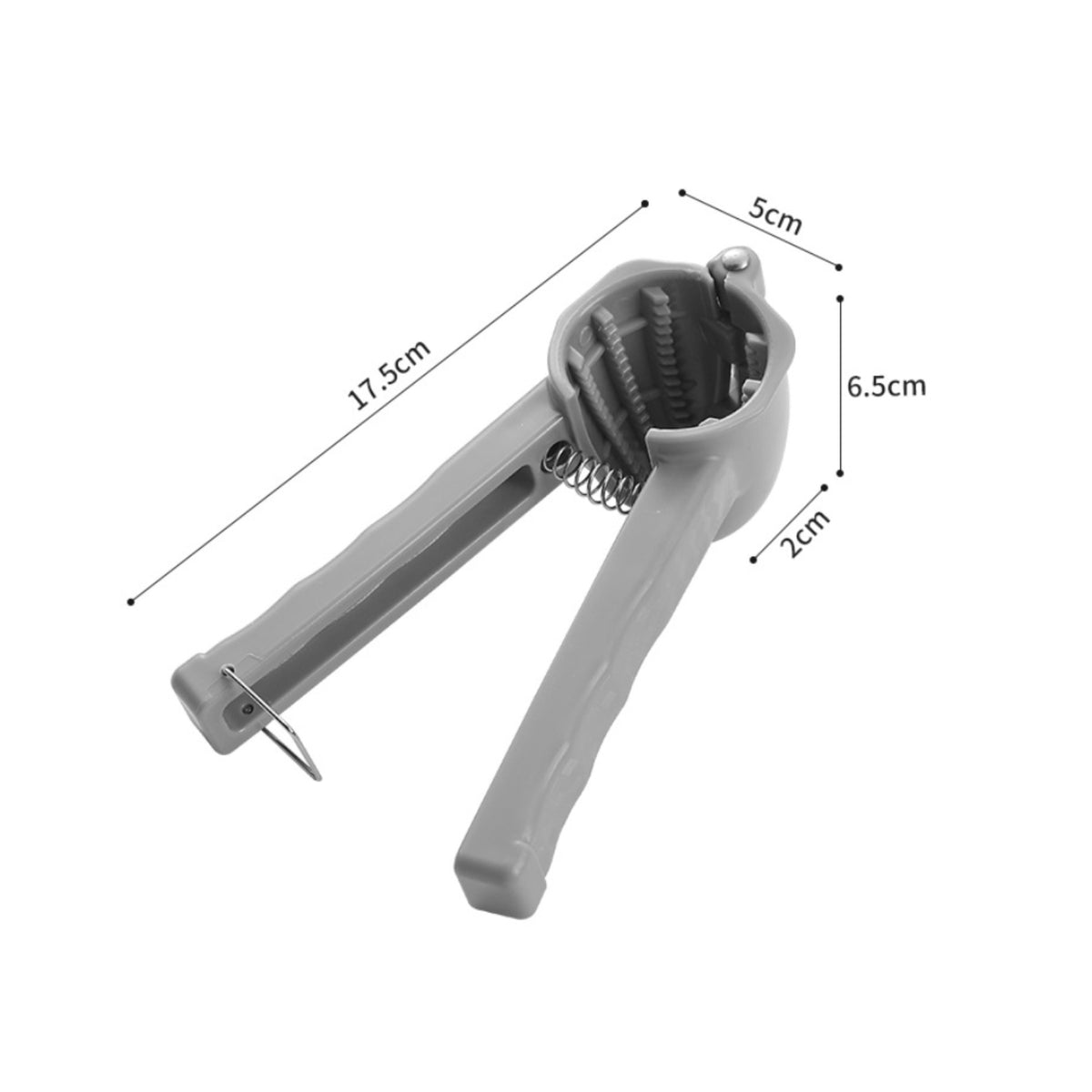 Design Nutcracker Textured Gripping Surfaces Walnut Cracker Plastic and Metal