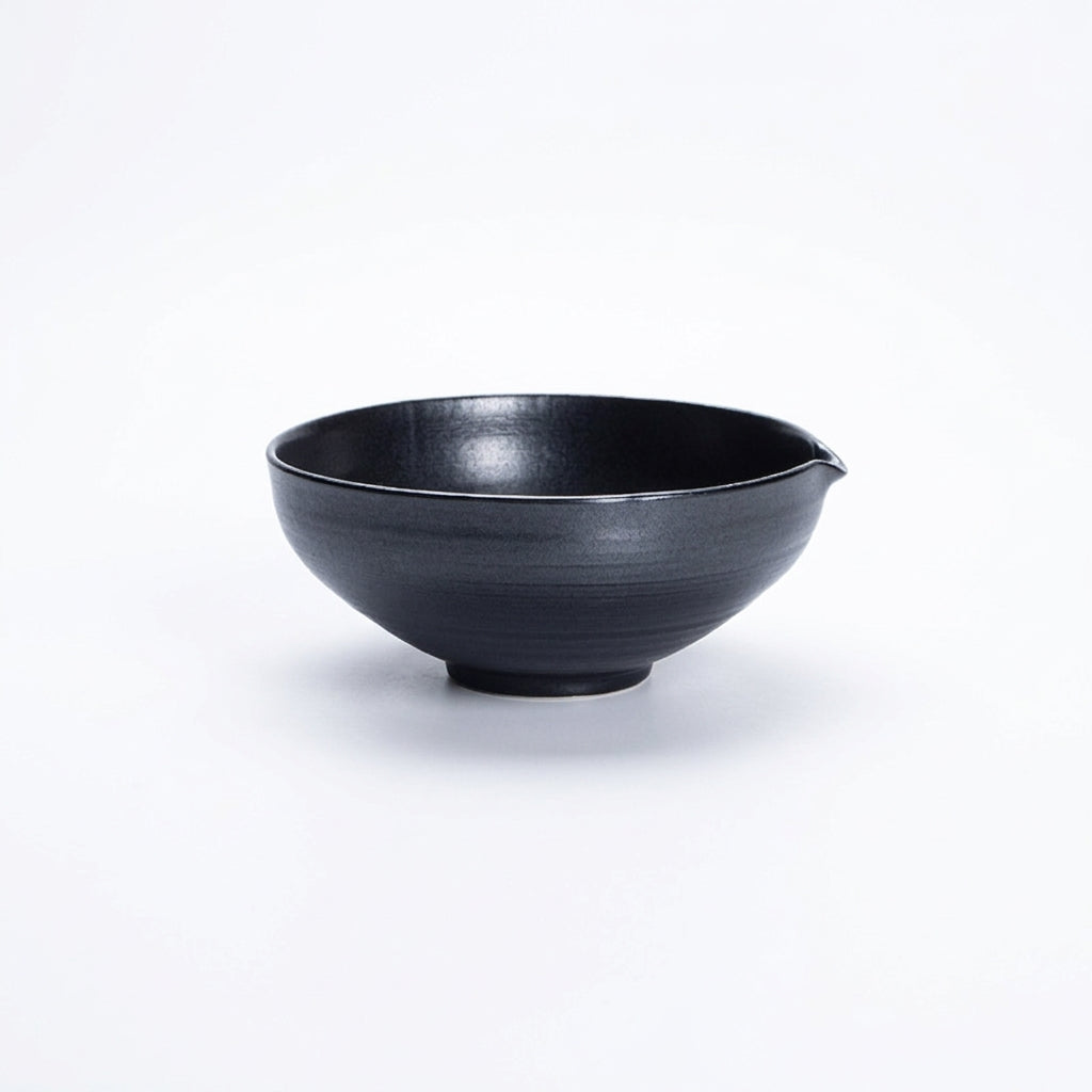 Ceramic Noodle Bowl, 8.3-inch Matte Beige Deep Plate