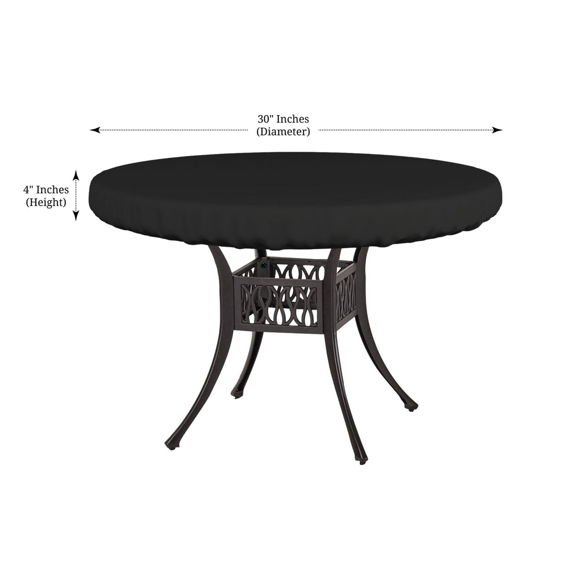 Outdoor Round Table Cover 210D Oxford Fabric Waterproof Dustproof Furniture Cover
