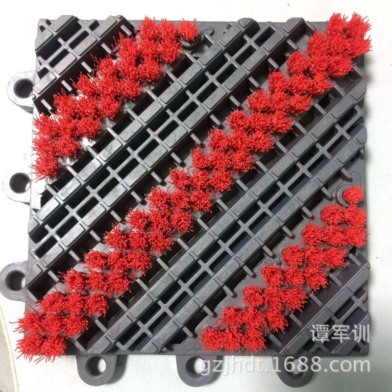 Commercial Modular Interlocking Nylon Brush Floor Mat