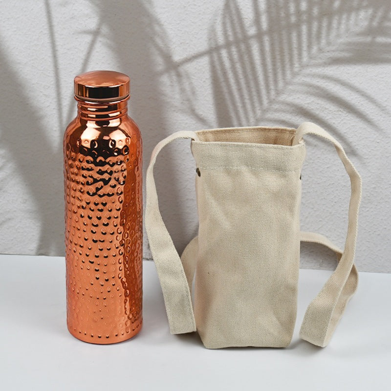 Hammered Copper W