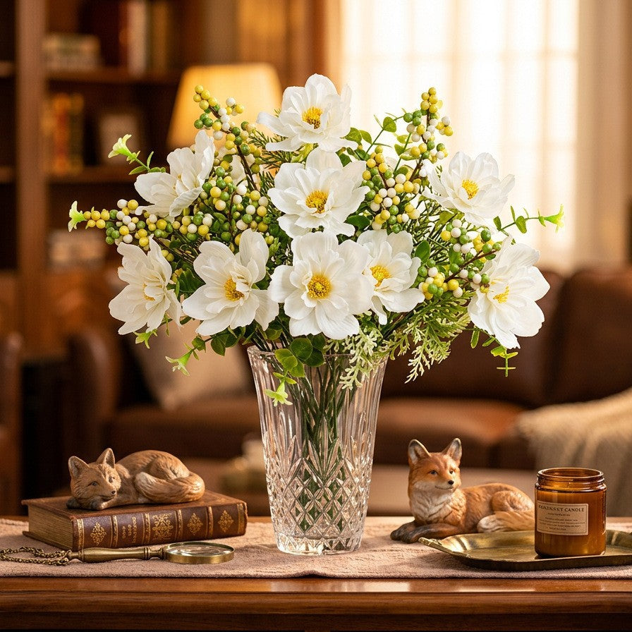 Artificial Cosmos Flower Bouquet in Nordic Style