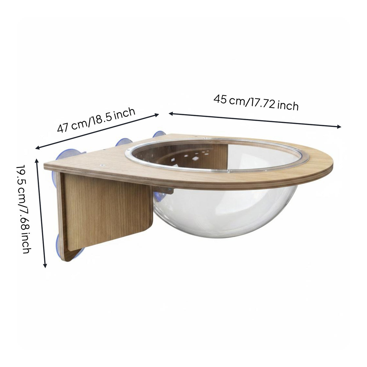 Cat Window Perch Suction Cup Glass or Tile Suctioncat Perch Elevated