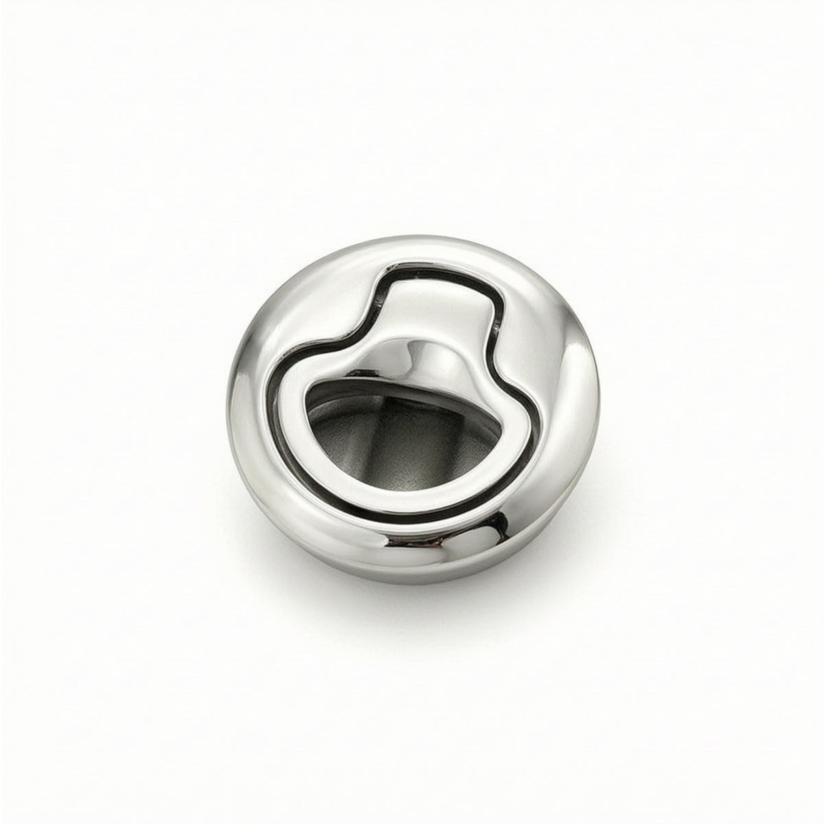 Stainless Steel Embedded Pull Handle Lock Compact Recessed Latch with Pull Handle Long-Lasting Hardware Secure for RV Compartments