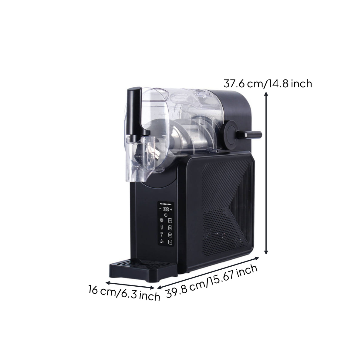Countertop Chilled Drink Machine No Ice Needed Slushy Maker with Touch Panel Dishwasher Safe Smoothie Machine with Dispensing Spout Self-Cleaning for Families, Home Bar, Parties