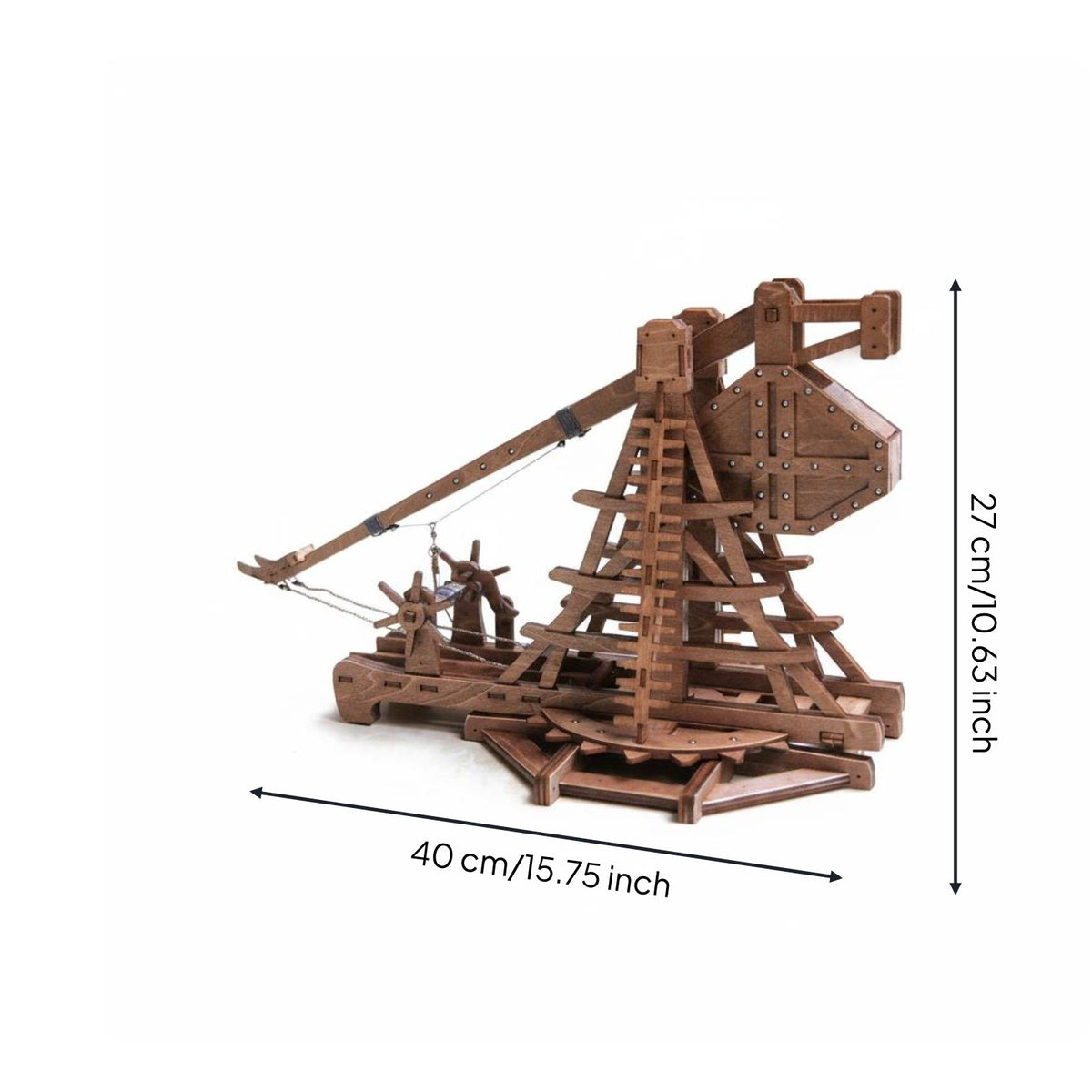 DIY Trebuchet Model Kit Educational Ancient War Machine Model for Hobbyists