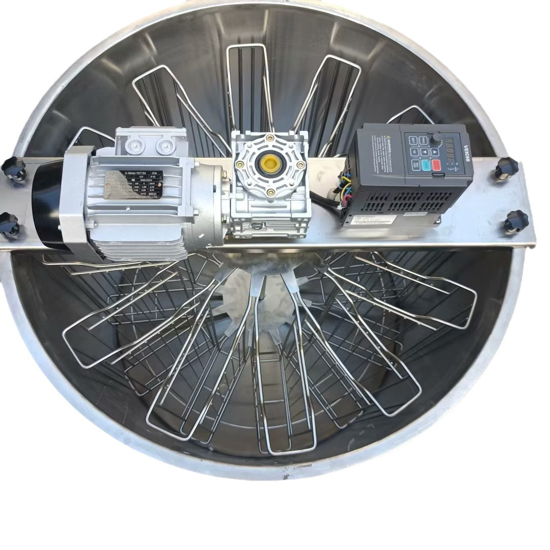 Horizontal Electric Honey Extractor with 304 Stainless Steel Inner Frame