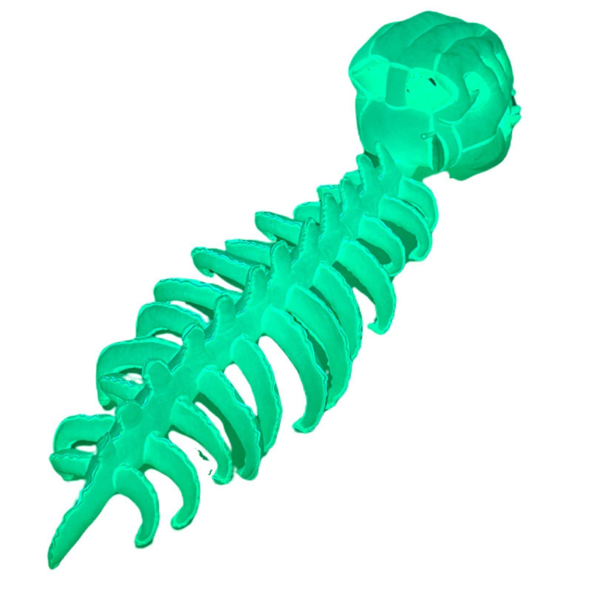 Dinosaur Skull Headpiece Glow-in-the-Dark Spine Back Piece Influenced dinosaur Outfit for Halloween