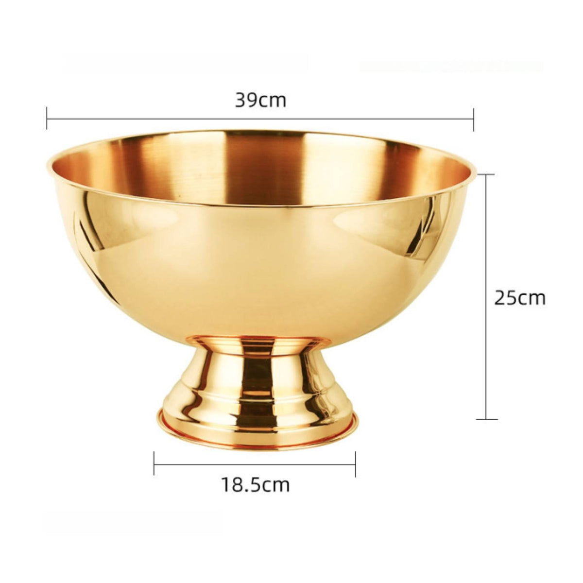 Stainless Steel Ice Bin Mirror Finish Champagne Bowl Chilling Drinks
